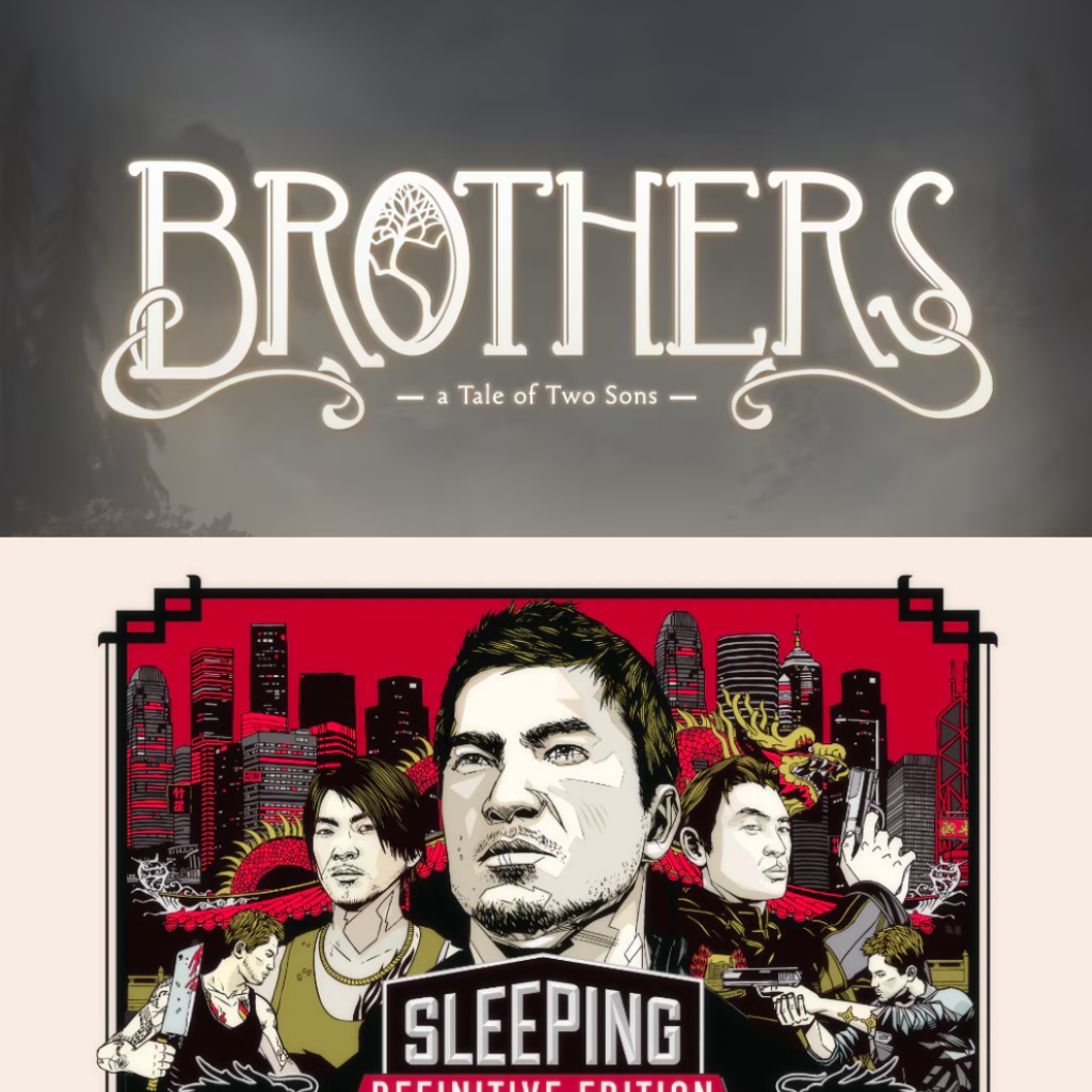 Brothers: a Tale of two Sons + Yu-Gi-Oh! Master Duel + Sleeping Dogs Definitive Edition cover
